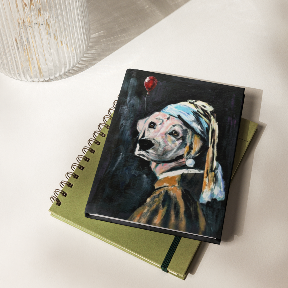 Hardcover journal - The Lab with the Pearl Earring