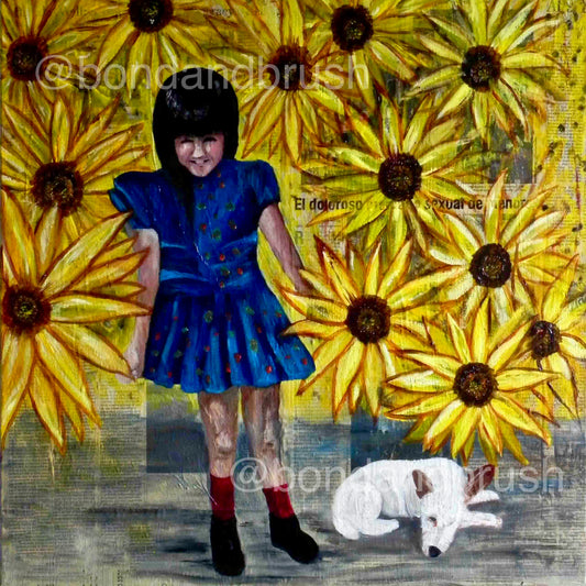 A Happy Place- Original 24x24 Acrylic Painting