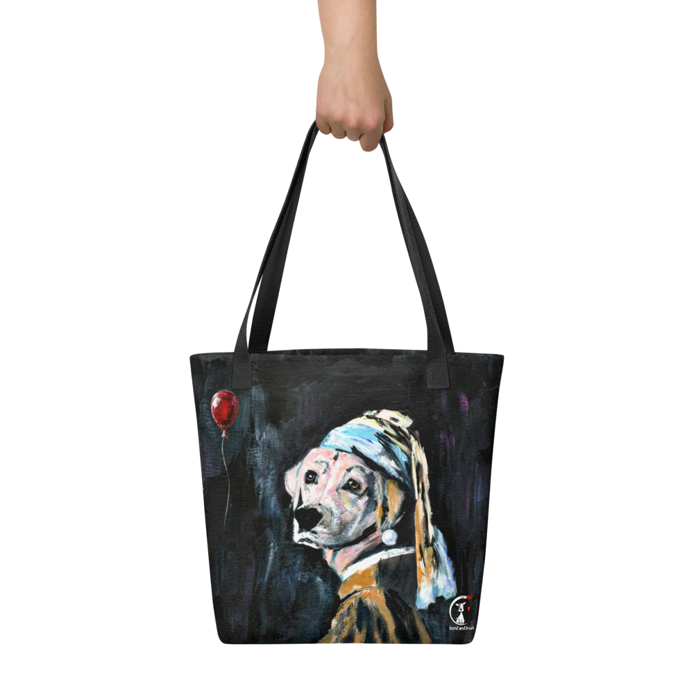 The Lab with the Pearl Earring - Tote bag