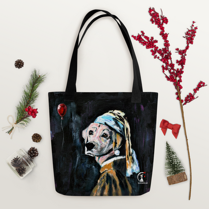 The Lab with the Pearl Earring - Tote bag