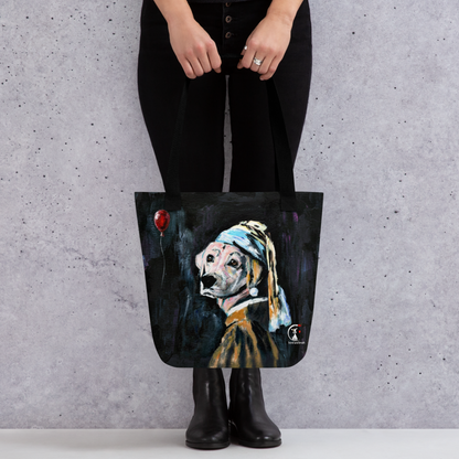 The Lab with the Pearl Earring - Tote bag