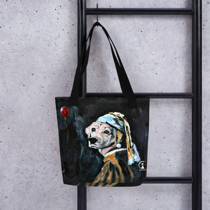 The Lab with the Pearl Earring - Tote bag