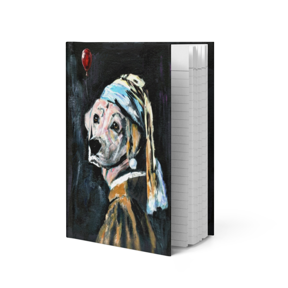 Hardcover journal - The Lab with the Pearl Earring